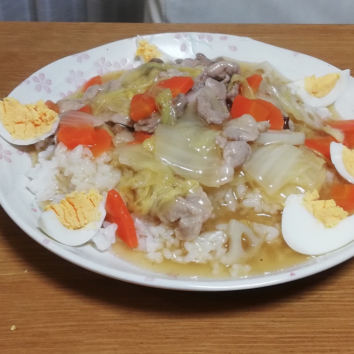 簡単コンソメで中華飯